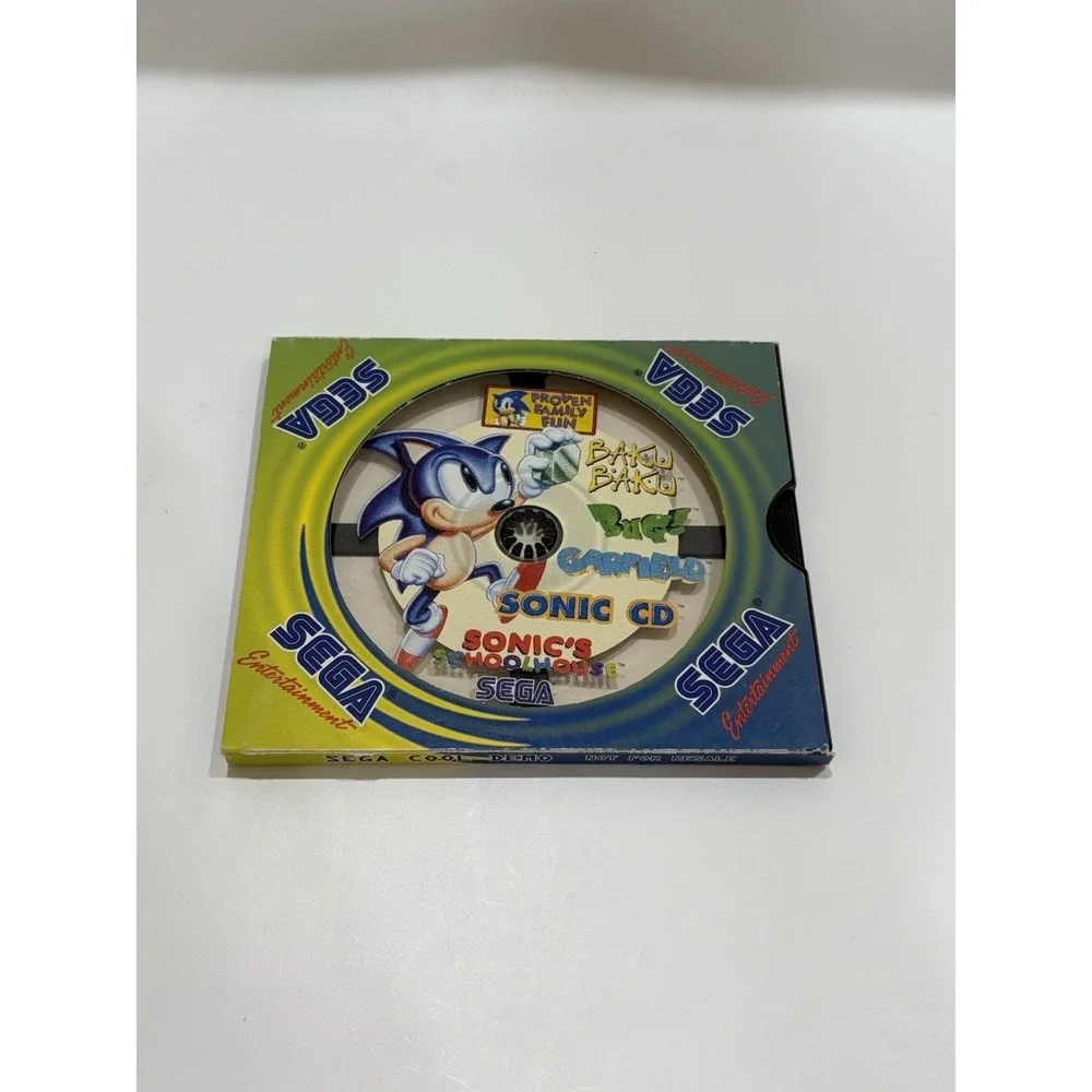Vintage 1996 SEGA Sonic's Schoolhouse PC Video Game RARE 90s Proven Family Fun